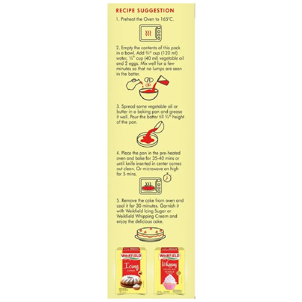 Weikfield Oven Cake Mix - Chocolate, 225 g-7.webp